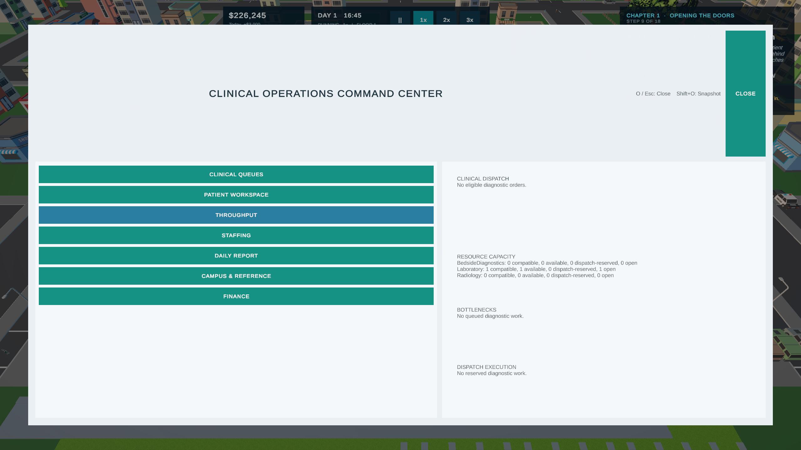 VitalCore Hospital Clinical Operations Command Center